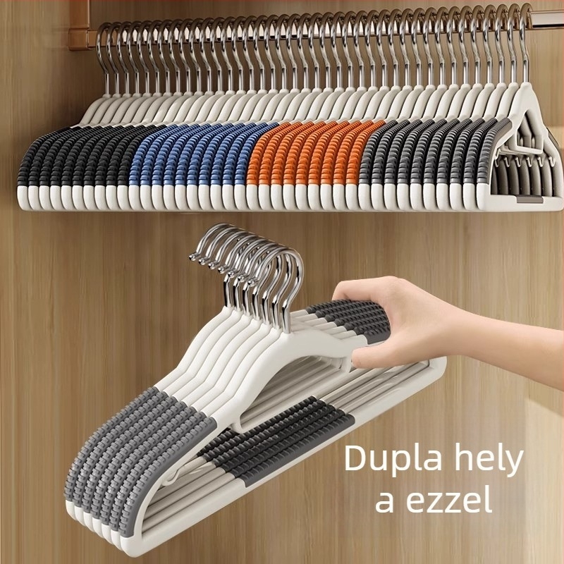 Csúszásmentes ruhatartó, nyom nélkül a vállakon, kiváló minőségű otthoni és üzleti használatra