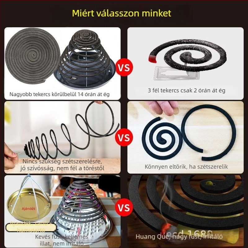 Yellow Bird szúnyogriasztó spirál – kültéri használatra, erős hatékonyság