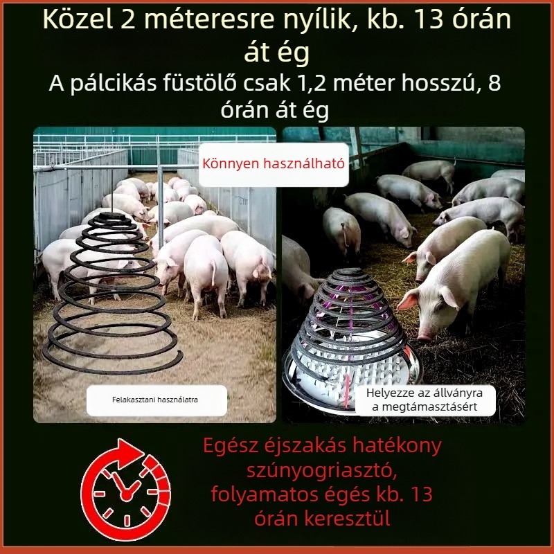 Hosszú szúnyogriasztó tekercsek, három az egyben, kültéri használatra éttermek és gazdaságok számára
