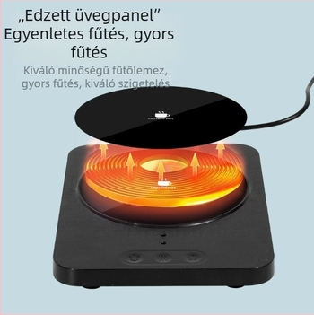 Kávéscsésze alátét mágneses keveréssel és hőmérséklet-szabályozással