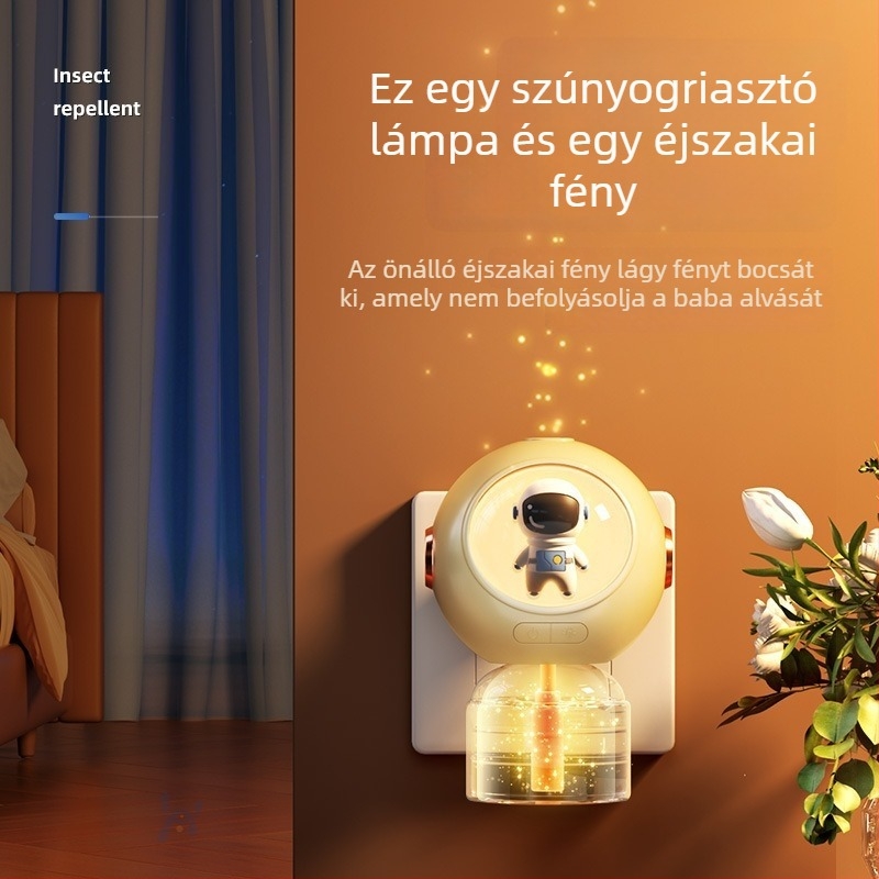 Xinlin Elektromos szúnyogriasztó folyadéklámpa, illatmentes, háztartási fűtőberendezés