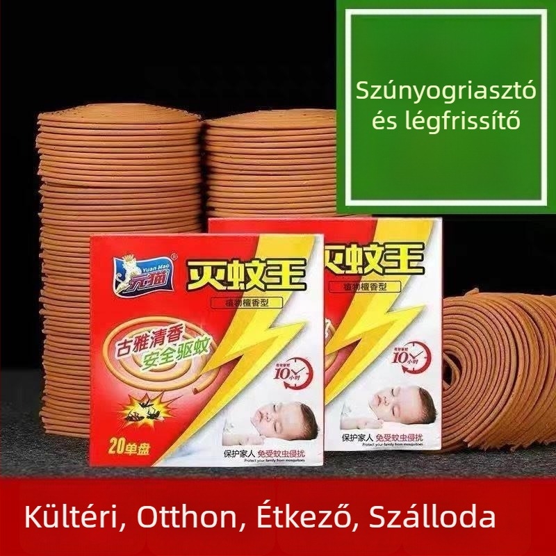Szantálfa illatú szúnyogriasztó füstölő – szilárd forma, nem toxikus