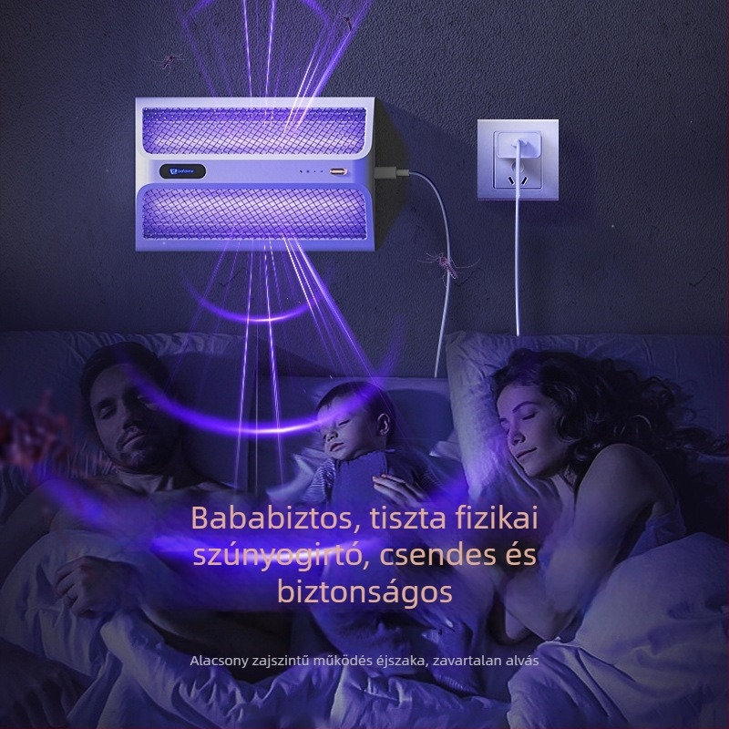 2025-ös elektromos szúnyogirtó lámpa — beltéri használatra, otthonra és szállodába, újratölthető
