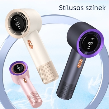 22025 Új Magas Sebességű Hordozható Kézi USB Ventilátor Digitális Kijelzővel