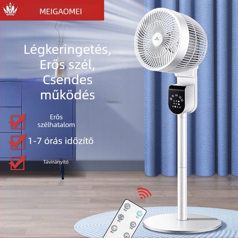 Meigaomei új keringető ventilátor kollégiumi szobába, csendes asztali és álló ventilátor, otthoni használatra, kettős funkció