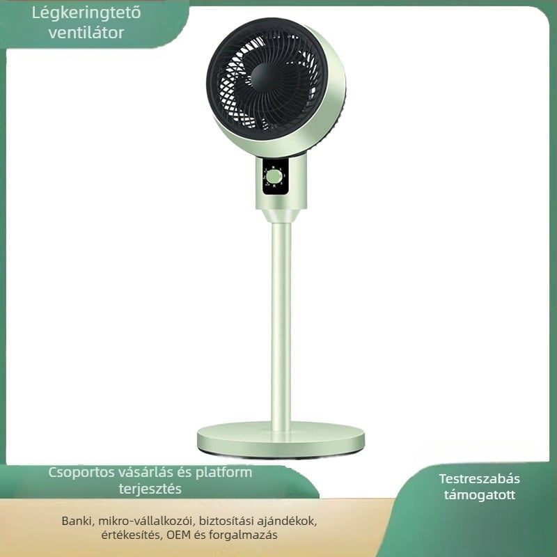 Légáramló ventilátor 3D-oszcillációval, padlón álló konvekciós ventilátor otthoni és kollégiumi használatra