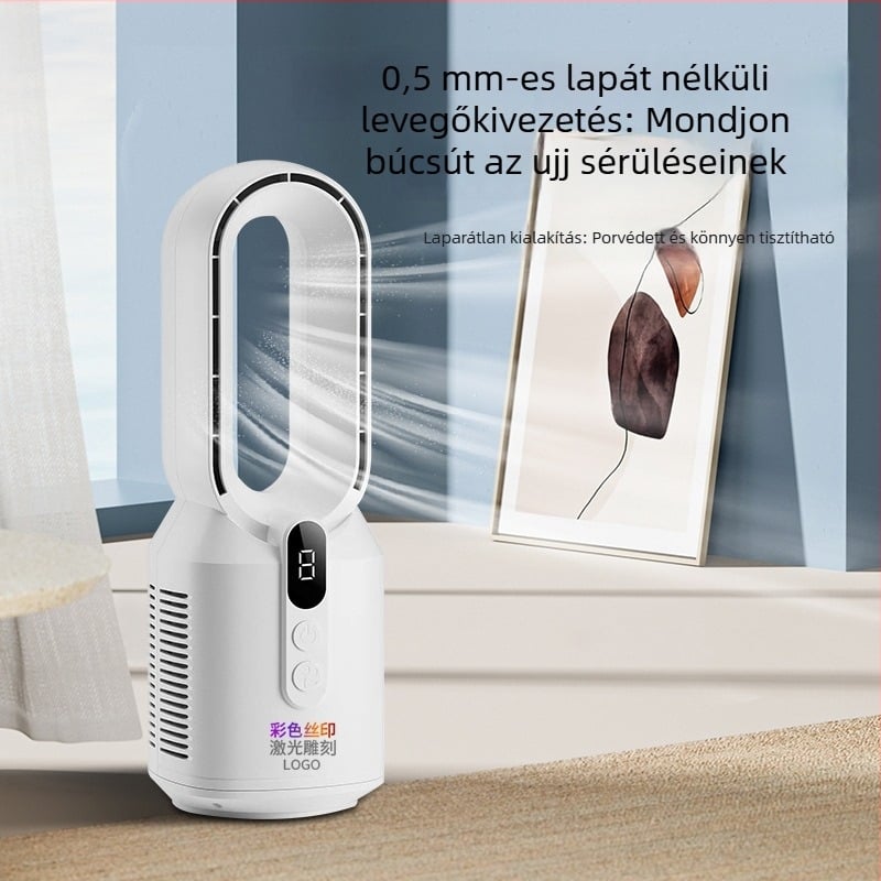 Új, újratölthető penge nélküli ventilátor otthoni használatra, asztali penge nélküli ventilátor, függőleges elektromos ventilátor, levegő-keringető ventilátor