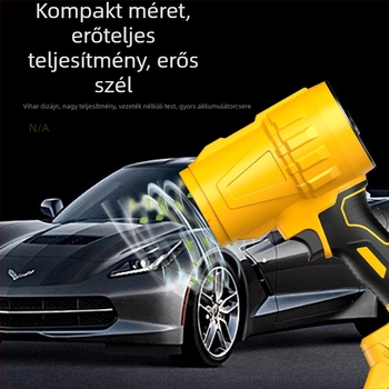 Magas teljesítményű, új akkumulátoros lítiumfúvó pormentesítéshez, külső használathoz, autómosáshoz és víznyomáshoz, kézben tartható turbinal ventillátor brushless motorral