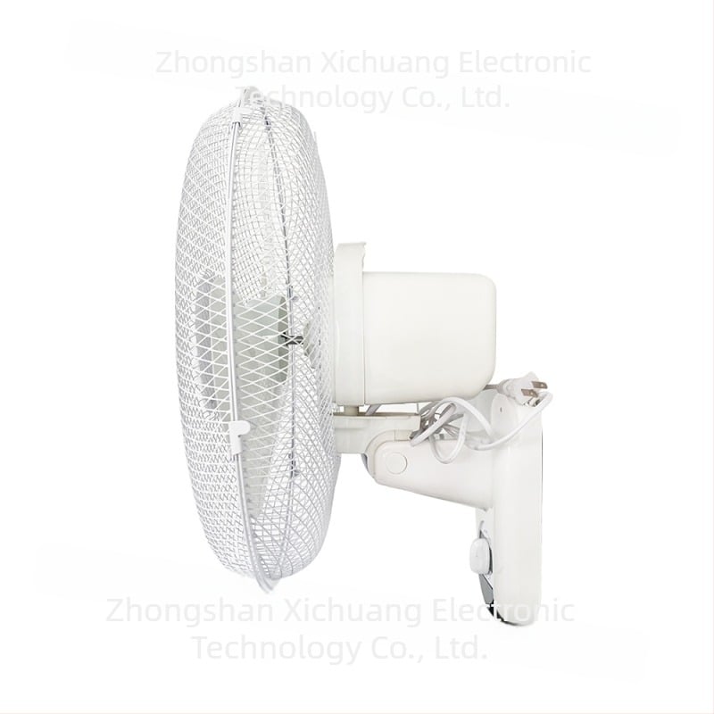 16 hüvelykes falra szerelhető ventilátor, 50W, 12V, természetes szél, mechanikus üzemmód, távirányító nélkül, időzítő nélkül