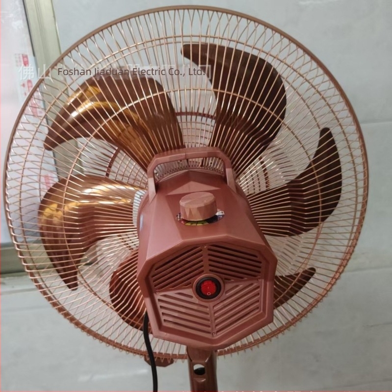 5-lapátos álló ventilátor, nagy teljesítményű, nappali és iroda számára, oszcilláló fejjel, brushless motorral