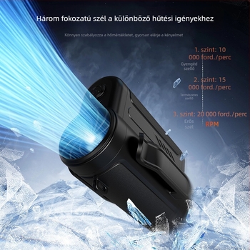 F25B 3-in-1 derék/nyak/kezes ventilátor, kültéri USB asztali ventilátor
