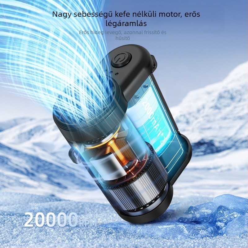 F25B 3-in-1 derék/nyak/kezes ventilátor, kültéri USB asztali ventilátor