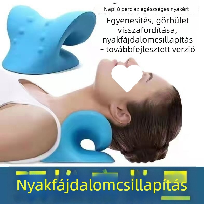 Gravitációs akupresszúrás nyaki masszázspárna nyak és váll masszázsához | Memóriahabos U-alakú párna otthoni használatra