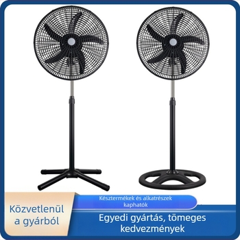18 hüvelykes padlón álló ventilátor, öt lapáttal, erőteljes légáramlás