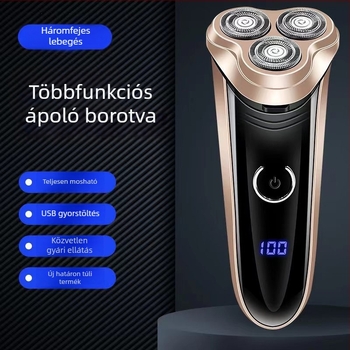 Feinette 5688 háromfejű, lebegő fejű elektromos borotva férfiak számára