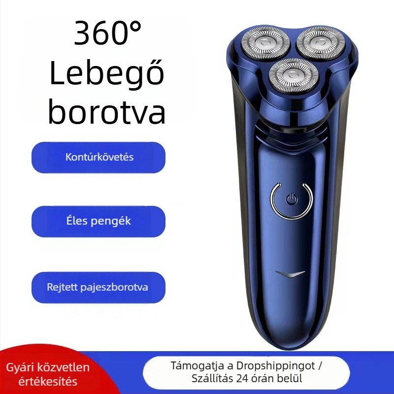 Feinette 5688 háromfejű, lebegő fejű elektromos borotva férfiak számára