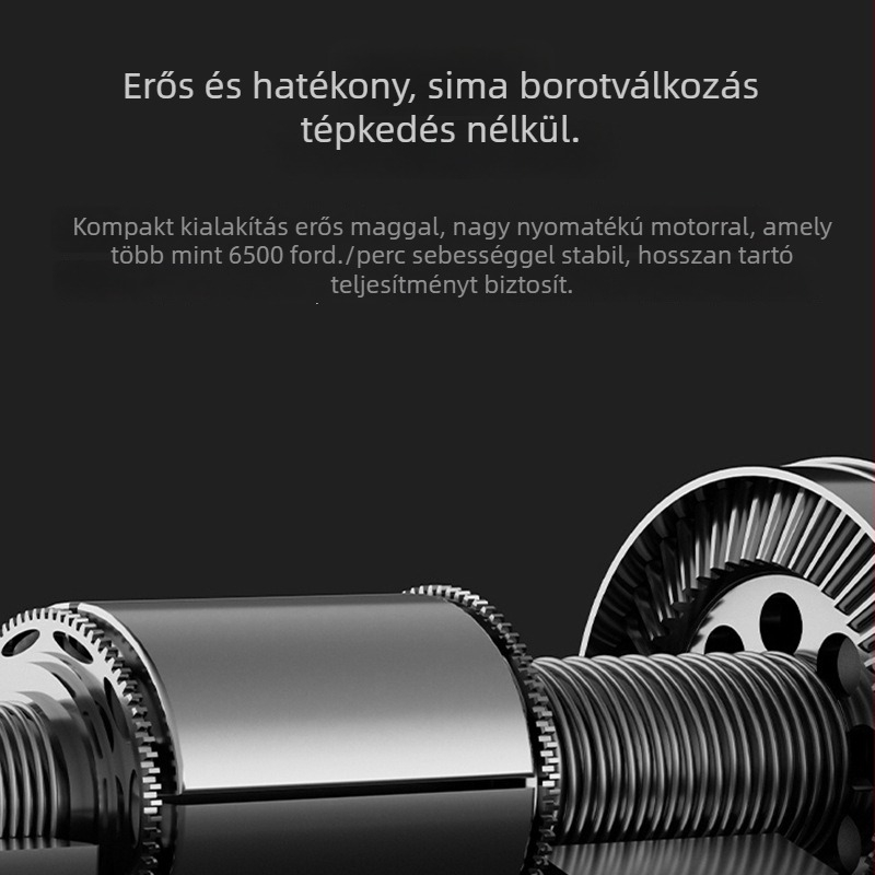 Férfi elektromos borotva reciprocáló fejjel, kompakt, tölthető