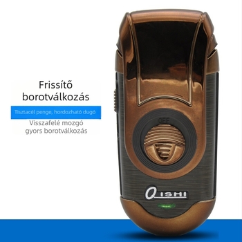 Feinette CW-Q788 elektromos borotva férfiaknak - hordozható, újratölthető, két pengés fej