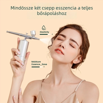 Hordozható kézi oxigéninfúziós készülék otthoni használatra, arcbőrápoláshoz és esszencia/toner adagolásához