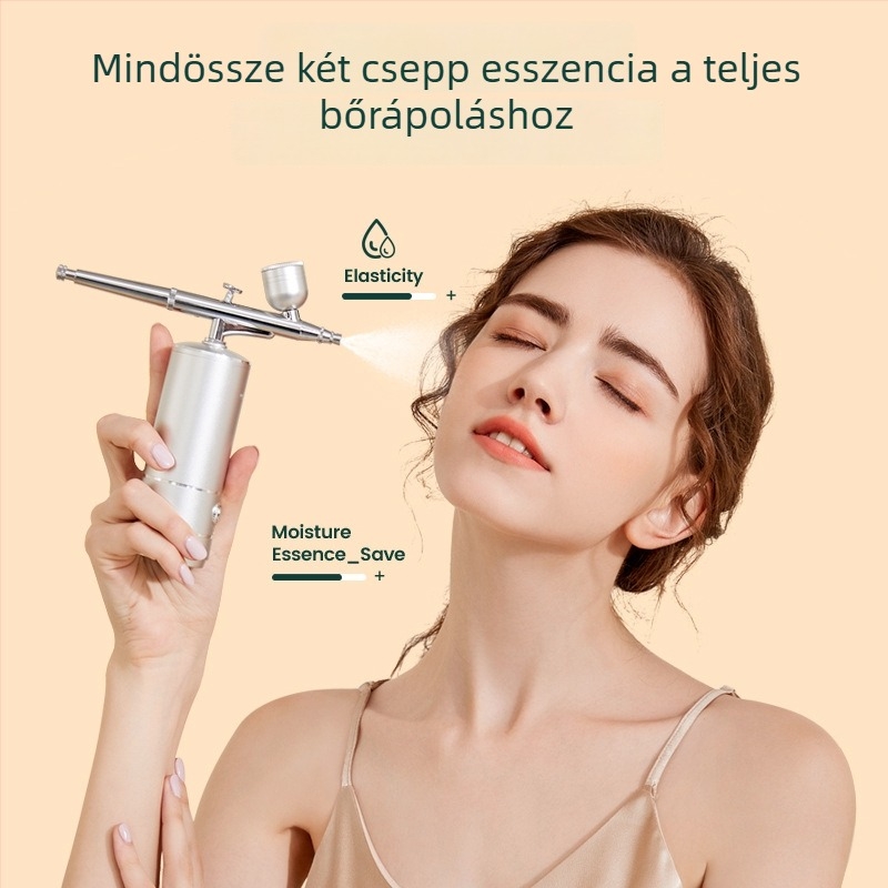 Hordozható kézi oxigéninfúziós készülék otthoni használatra, arcbőrápoláshoz és esszencia/toner adagolásához