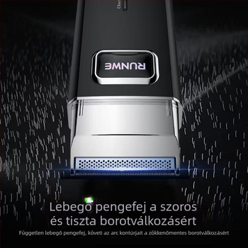 RUNWE elektromos férfi borotva forgó fejjel, kompakt szakállvágó, újratölthető Rs7101