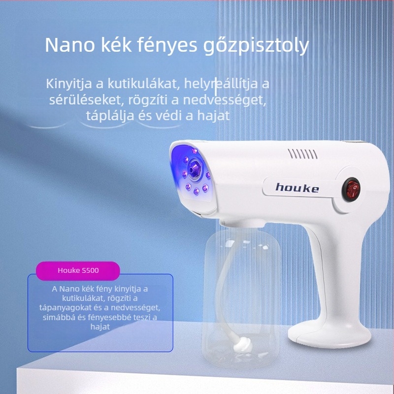 Nano permetező a hajápoláshoz — kézben tartható szalonberendezés hidratáláshoz, festéshez és kék fény terápiához
