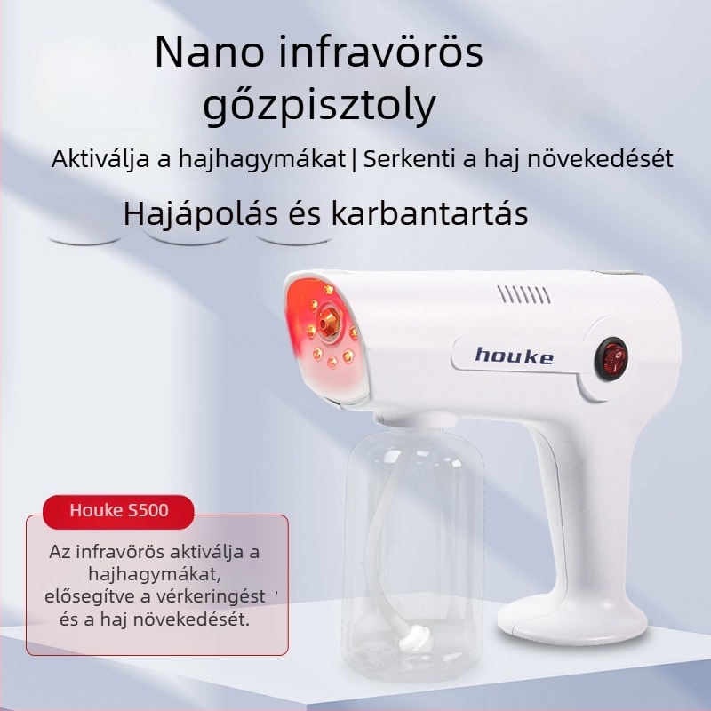 Nano permetező a hajápoláshoz — kézben tartható szalonberendezés hidratáláshoz, festéshez és kék fény terápiához