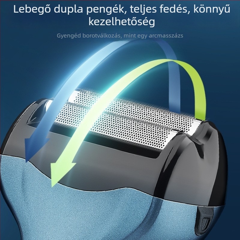 Fémes anyagú multifunkcionális elektromos hajvágó és borotva 3 az 1-ben, hordozható férfi szakállvágó és orrszőr vágó