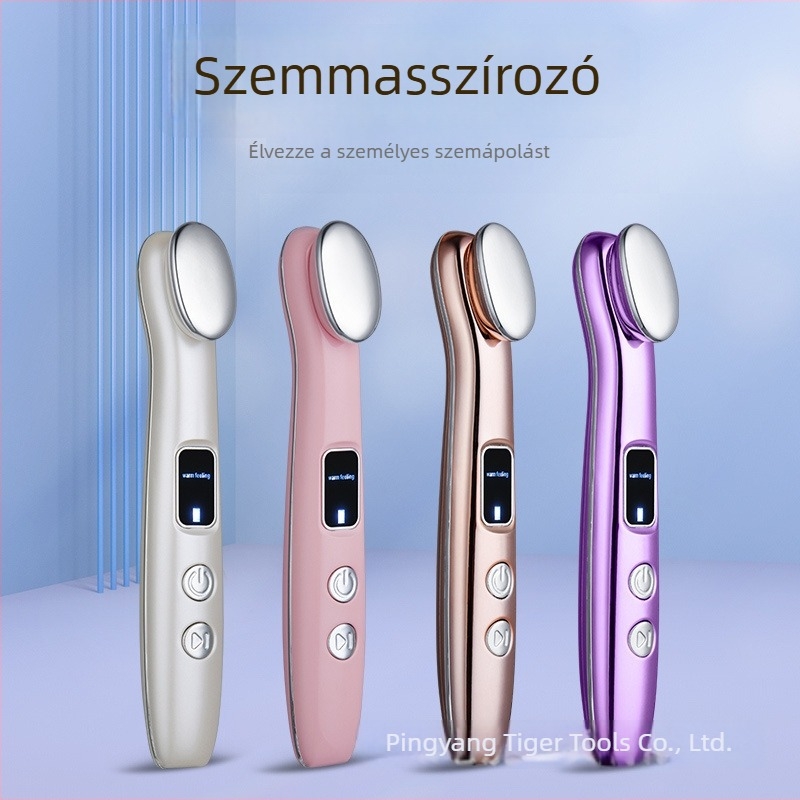 Kézben tartható szemmasszírozó, újratölthető akkumulátorral, tápláló infúzióval és negatív ionos bőrápolással