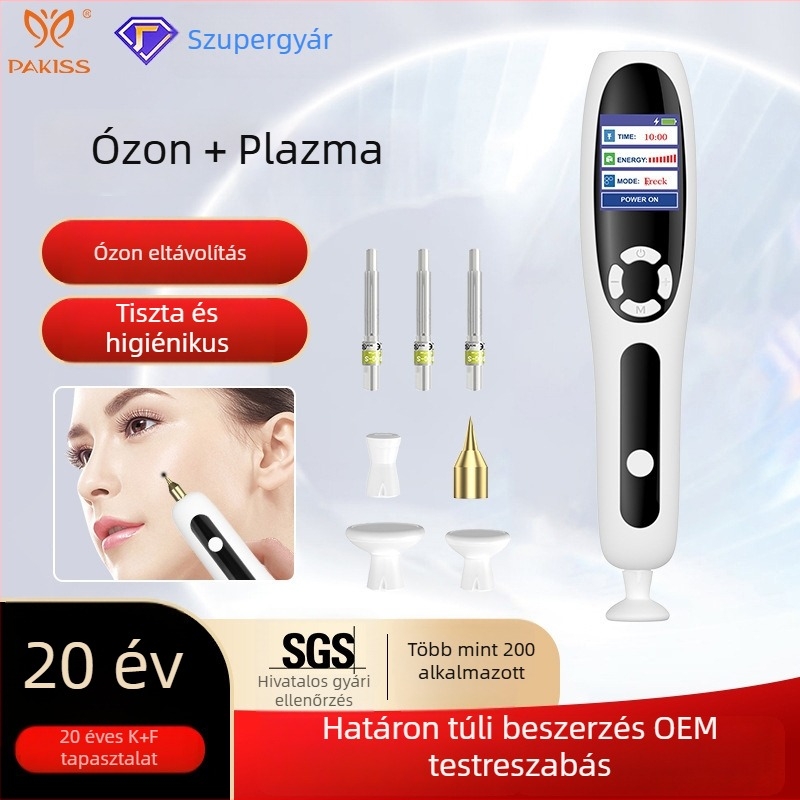 Plazma pötty eltávolító toll ozón funkcióval – folt, anyajegy és pattanás eltávolítására – arckezelő készülék