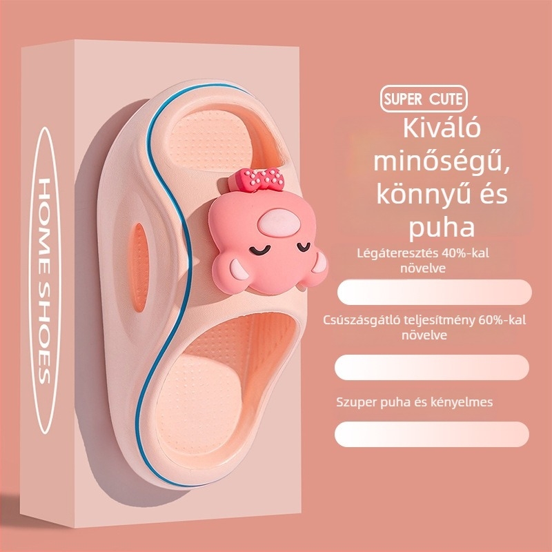 Gyerek EVA szandáljai, uniszex, rajzfilm mintával, puha talpú és vastag talpú