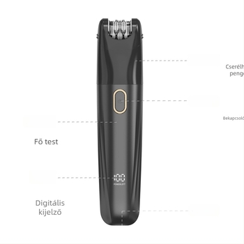 Három az egyben USB töltésű elektromos epilátor és test-trimmer lábakra, hónaljra és testre