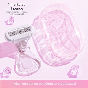 Little Shell lézeres szőrtelenítő készülék öt rétegű pengékkel — női manuális borotva