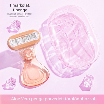 Little Shell lézeres szőrtelenítő készülék öt rétegű pengékkel — női manuális borotva