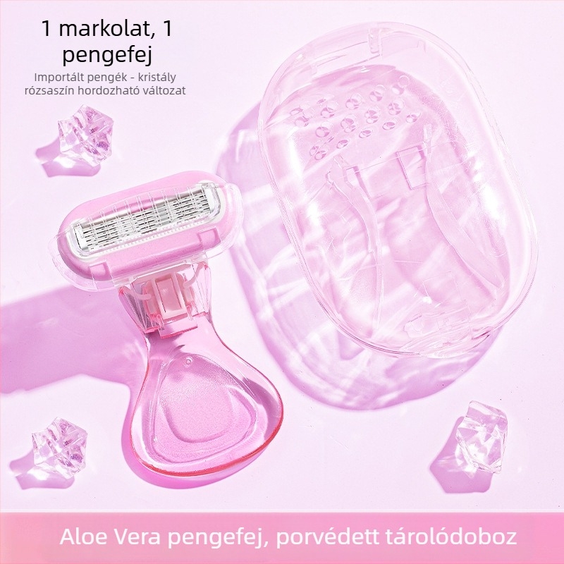 Little Shell lézeres szőrtelenítő készülék öt rétegű pengékkel — női manuális borotva