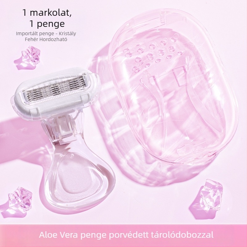 Little Shell lézeres szőrtelenítő készülék öt rétegű pengékkel — női manuális borotva