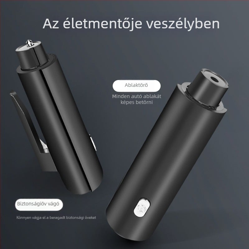 Huitian autó 4 az 1-ben multifunkciós eszköz: ablakbetörő, zseblámpa, ideiglenes parkolótábla és autó áthelyezéséhez használt szám tábla