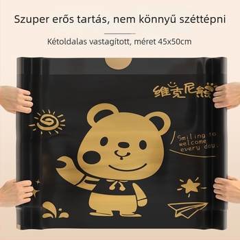 2025-ös kígyóév mintás, vastagított, extránagy méretű szemeteszsákok kötős zárással, konyhai háztartási