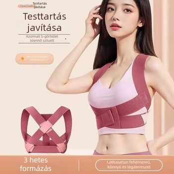 Háttáji testtartás-korrigáló öv, láthatatlan, uniszex