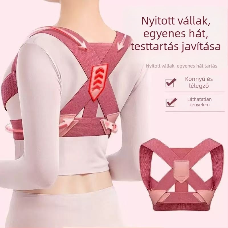 Háttáji testtartás-korrigáló öv, láthatatlan, uniszex