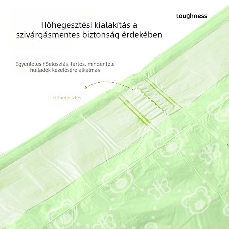 Mugwort illatú szúnyogriasztó szemeteszsák, háztartási húzózsinórral, vastított közepes-tól extra nagy méretig