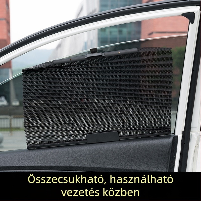 Autóhoz készült automatikus, kihúzható oldalsó ablak árnyékoló