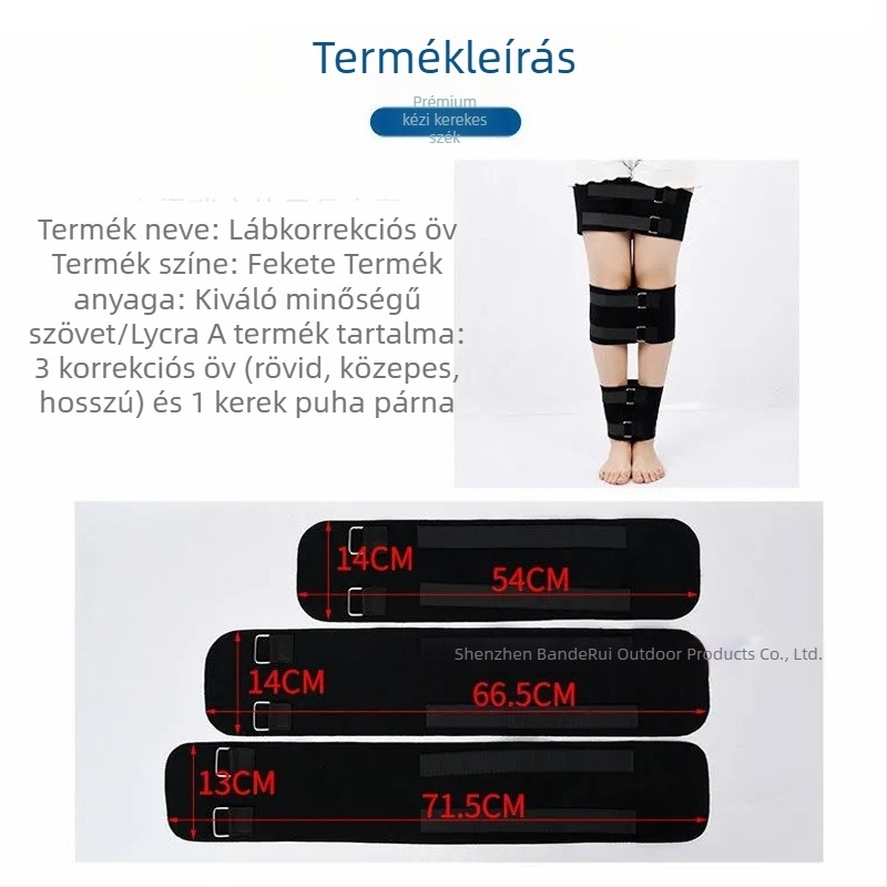 Lábszárhevederek a testtartás korrigálására, O- és X- alakú lábakhoz, egyenesítő fixátorok