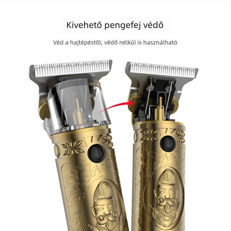 Resuxi Vezeték nélküli hajvágó rozsdamentes acélpengékkel, beépített akkumulátor 1200–2000 mAh, üzemidő 3–6 óra, halk motor 46–70 dB, minden korosztály számára