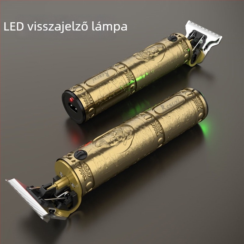 Resuxi Vezeték nélküli hajvágó rozsdamentes acélpengékkel, beépített akkumulátor 1200–2000 mAh, üzemidő 3–6 óra, halk motor 46–70 dB, minden korosztály számára