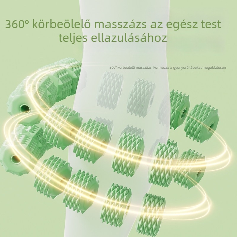Masszírozó görgő izomlazításra és lábak karcsúsítására — jóga, fitnesz, testnyújtás