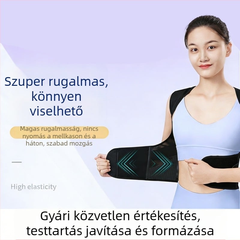 Felnőtt testtartás-korrekciós öv, állítható hátsó támasz