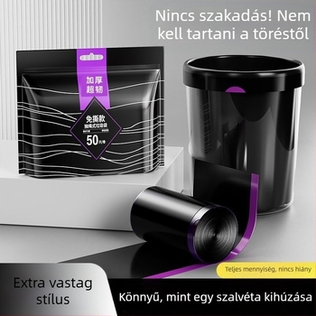Szemeteszsákok húzókötéllel és akasztóval, vastagított és nagyobb méretben, fogantyúkkal, otthoni, kollégiumi és konyhai használatra
