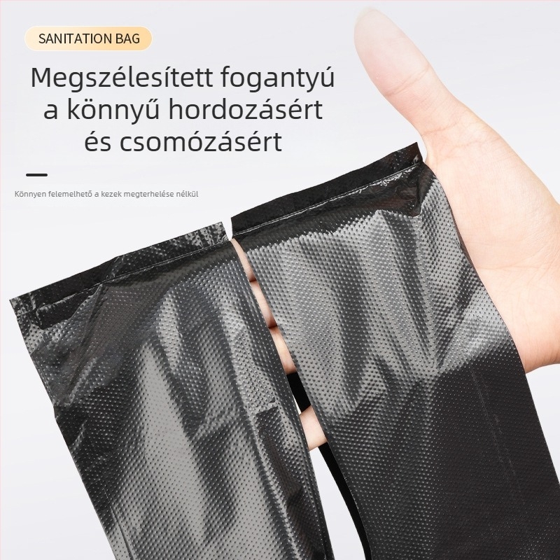 Konyhai mellény-stílusú szemeteszsákok, nagy méretű műanyag zacskók, extra vastag, egyszer használatos
