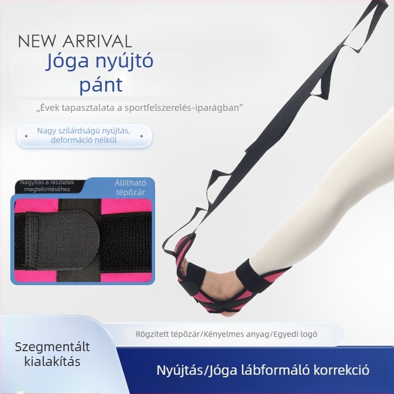 Kötőszalag-hosszabbító szalag a boka támogatására és az ízületek igazítására, rehabilitációs öv a láb esése ellen, stroke és hemiplegia, jóga nyújtóöv